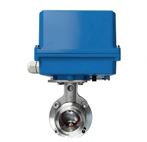 4 Inch WCB Stainless Steel Electric Threaded Quick Assembly Butterfly Valve Precisely Controls Intelligent Type DC24V Commercial