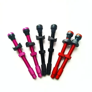 40/60/80mm MTB Vacuum Tire Nozzle Bicycle Tubeless Valve Stem French Cycling Valve Core Cap