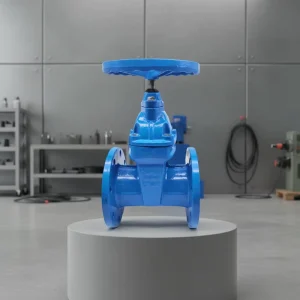 40 Inch Cast Iron Flanged Control Gate Valve Manual High Temperature Water OEM ISO9001 Certified 2 Year Warranty
