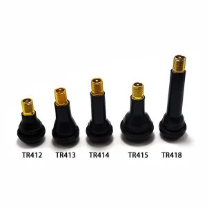 42mmx24mm 0.65 Inch Rim Standard Vehicle Tire Valve Stems TR415 Rubber Snap in Valves Tubeless Valve Stems