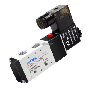 4V210 08 1 8″ 5 2 Way Single Solenoid Valve Multi Voltage AC DC IP65 Hard Anodized Aluminum Pneumatic Air Control 1kg