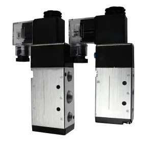 5/2 Way 100% Copper Coil Aluminum Alloy Body Pilot Operated Industrial Automation Pneumatic Solenoid Valve OEM
