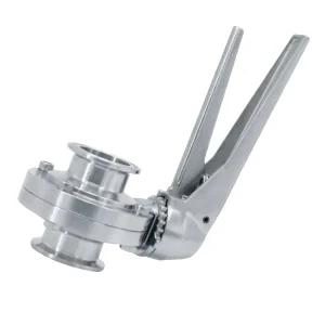 50.8MM 2Inch Sanitary Stainless Steel SMS SS316L Manual Clamp Butterfly Valve with Stainless Steel Handle for Water Media