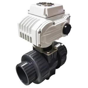 50mm 24V DC Electric Flow Control Valve Actuator Motorized PVC Ball Valve with Actuator