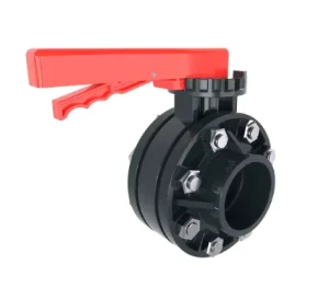 6″ Flange Type Plastic PVC Butterfly Valve