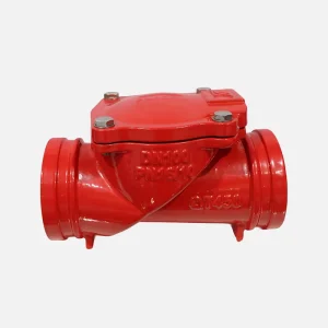 6 Inch DN150 Grooved Ductile Iron Body Epoxy Painted Rubber Flap Check Valve H84X PN16 CE Certified Zero Leakage High Pressure