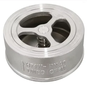 6 Inch Dual Non-Return Wafer Stainless Steel 304 Check Valve for Water and Acid Hydraulic Powered General Application