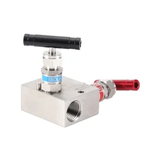 6000 Psi Internal Thread 2 Valve Manifolds Stainless Steel 2 Way Manifolds Valves