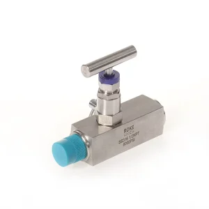 6000psi Manual Gauge Valve Exhaust Valve SS316 Stainless Steel Male Female Needle Structure 54 230 Temperature Range