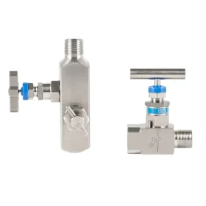 6000psi Stainless Steel Flow Control Needle Valves 1 2NPT Thread End High Pressure Needle Angle Valve