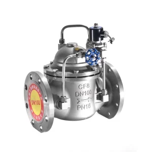 600X-16P Stainless Steel Electric Pump Control Valve Flange-Type Hydraulic Control Valve