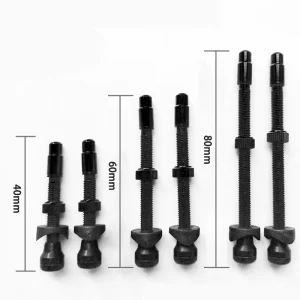 6061 Aluminum Bicycle Parts Black Tubeless Valve Pair for MTB Bike Accessories