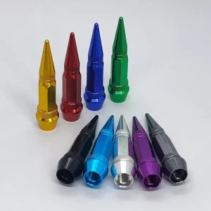 60mm Spiked Aluminum Tire Valve Stem Caps Anti Dust Waterproof Wheel Rim Air Caps for Cars Motorcycles