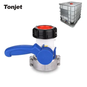 75mm Aluminum Alloy Swivel IBC Tote Butterfly Valve DN50 Heavy Duty Leakproof Design for Industrial Chemical Container