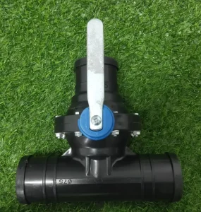 75mm PE Three way Ball Valve Corrosion resistant Plastic Water Distribution Valve Special Control Valve Agricultural Irrigation