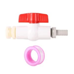 8 10 12mm IBC Water Tank Fitting Connector Water Stop PVC Ball Valve 1 2 Inch Thread Equal Diameter CPVC Handle Ball Valve