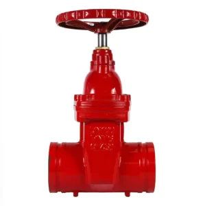 85X 16Q Grooved Non Rising Stem Gate Valve Fire Pipeline Clamp Soft Sealed Gate Valve Durable Water Shut off Valve