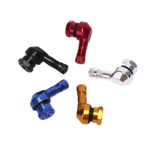 90 Degree Angle Wheel Tire Stem Tubeless Valve Custom Aluminum Alloy Motorcycle Valve
