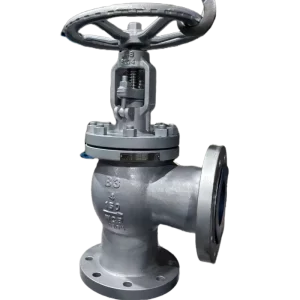 90-Degree Angular Bend 4-Inch 150LB WCB Carbon Steel Cast Steel Globe Valve Manual Flange x Flange