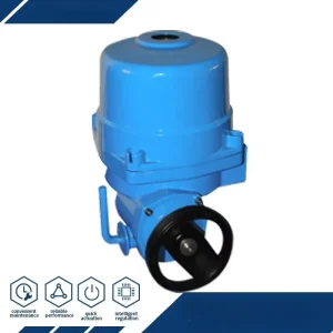 90-Degree Rotation Motorized Rotary Electric Valve Actuator S2 10-Minute Duty Cycle Manual/Auto Switching for Power