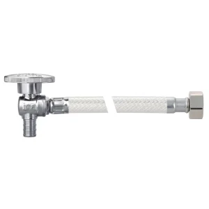911831A 1 2″FIP X1 2″PEX Angle Valve Faucet Connector SUS304 Modern Lead Free Durable Flexible Braided Metal Hose CUPC NSF