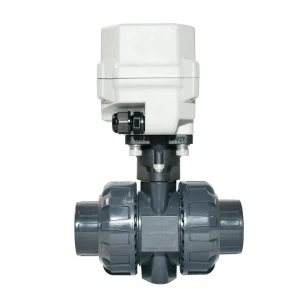 A150 2 Way 1″ Inch DN25 True Union Ball Valve Motorized Electric PVC Ball Valve 12V 24V