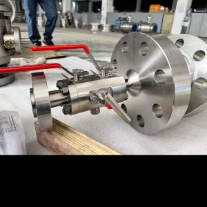 A182 F51 DBB Valve 2″ X 1/2″ ASME B16.5 Class 1500 RTJ Flanged Double Block and Bleed Valve with 1/2″ Vent Port