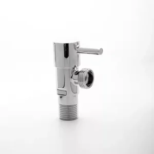 ABS Handle 2-Way Brass Angle Valve Washing Machine Angle Valve With Chrome Plating