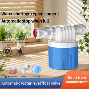 ABS Plastic Float Valve Automatic Water Level Control Valve Corrosion Resistant Rustproof for Water Tank Pond 1 2″ 3 4″ 1″