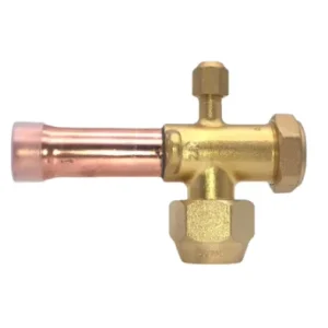 AC Split HVAC Brass Service Valve Home Use Metal Conditioner Parts With PE Caps Use for Refrigeration Equipment
