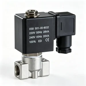 AC220V DC24V IP65 Brass Solenoid Valve 2 2 Way High Flow Non Leak Solenoid Valve for Water Gas Liquid Combustion Burner System