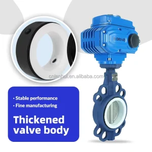 AC220V Electric Wafer Gate Valve Ductile Iron Body Soft Seated Base for Water Pipeline Control
