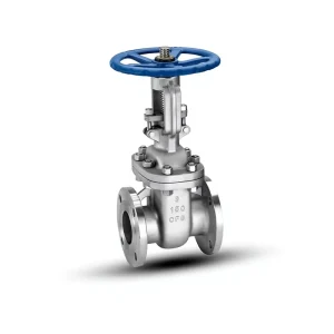 ACKO Stainless Steel 316 CF8 CF8M Manual Double Flanged Rising Stem High Temperature Chemical Corrosive Flow Gate Valve