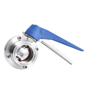ACKO Stainless Steel Sanitary Butterfly Valve Tri Clamp Manual Quick Install Hygienic Control Valve for Water DN20 32
