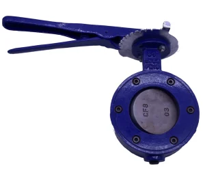 ACS Certificate Gearbox/Lever Wafer Type Butterfly Valve