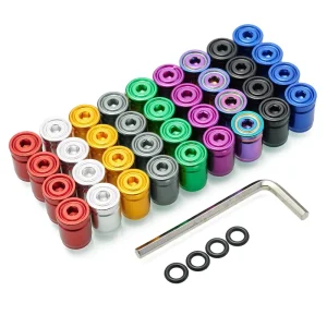 ADDCO EPMAN 4PCS PACK Anti-Theft Tire Air Valve Caps Car Tire Air Valve Stem Caps Pressure Cap Cover for Cars SUV Bike EPQMZ118