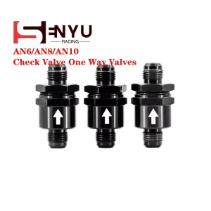 AN6 AN8 AN10 One Way Valves Aluminium Alloy Fuel Non Return Check Valve