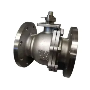 ANSI API 2PCS Ball Valve 150LB SS304 WCB Cast Steel Ball Valve Stainless Steel CF8 CF8M Flange Ball Valve
