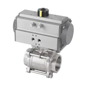 ANSI/API/ISO/CE Q611F-16P High Torque Forged Stainless Steel Dn32 Double Acting Pneumatic Threaded Ball Valve OEM Water