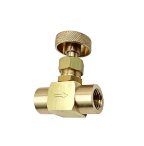 ANSI Brass Gas Mini Needle Valve FFB102 Brass Mini Needle Valve 1 4″ NPT Female