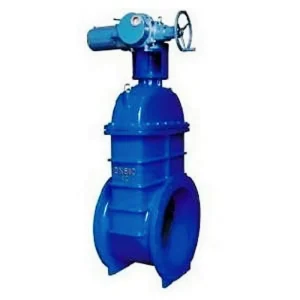 ANSI Electric Flange Non Rising Gate Valve Ductile Iron Body ISO9001 Certified 16 Inch Port Size PN16 for Water Application IMGV
