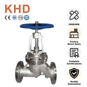 ANSI Stainless Steel Flanged Manual Stop Valves High Temperature Industrial Shutoff Water Gas Manual Stop Valves