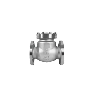 API 304 Stainless Steel Manual Swing Check Valve with Flange for High Temperature Oil Applications