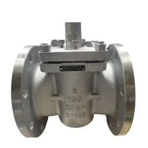 API 6D SS316 ASME High Pressure 2/3-way PN1.0 Plug Valve Tight Shut Off CF3M Quarter Turn Valve Fluid Flow Control Plug Valves