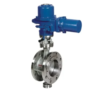 API Factory High Quality Electric Double Triple Eccentric Metal Seat Flange Butterfly Valve