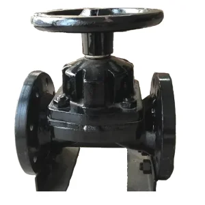 API Factory Manual Electric Pneumatic Rubber Lined Flange Iron Steel Straight Diaphragm Valve