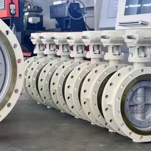 API609 Tri eccentric All Metal Double Pressure Butterfly Valve Manual Oil Water Application ANSI B16.34 150LB 300LB WCB CF8 High