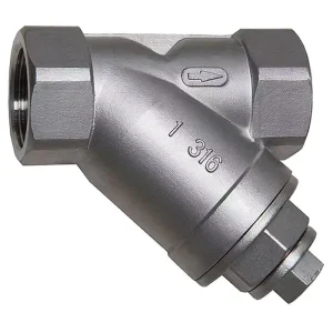 ASME B16.34 800WOG NPT Cast Stainless Steel Body DN25 304 CF8 Female Screw Ends Y-Type Spring Loaded Check Valve