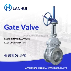 ASTM A216 WCB Carbon Steel Gate Valve ANSI 150LB 300LB Manual Flanged End Industrial Gate Valve API 600