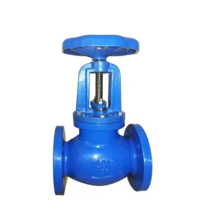 AWWA ANSI Ductile Iron Cast Steel Bellows Seal Flanged Globe Valve Manual Safety Shutoff Water